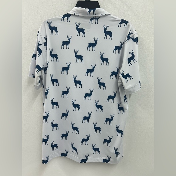 Waggle Men’s Kentucky Buck Print Polo - Picture 2 of 2